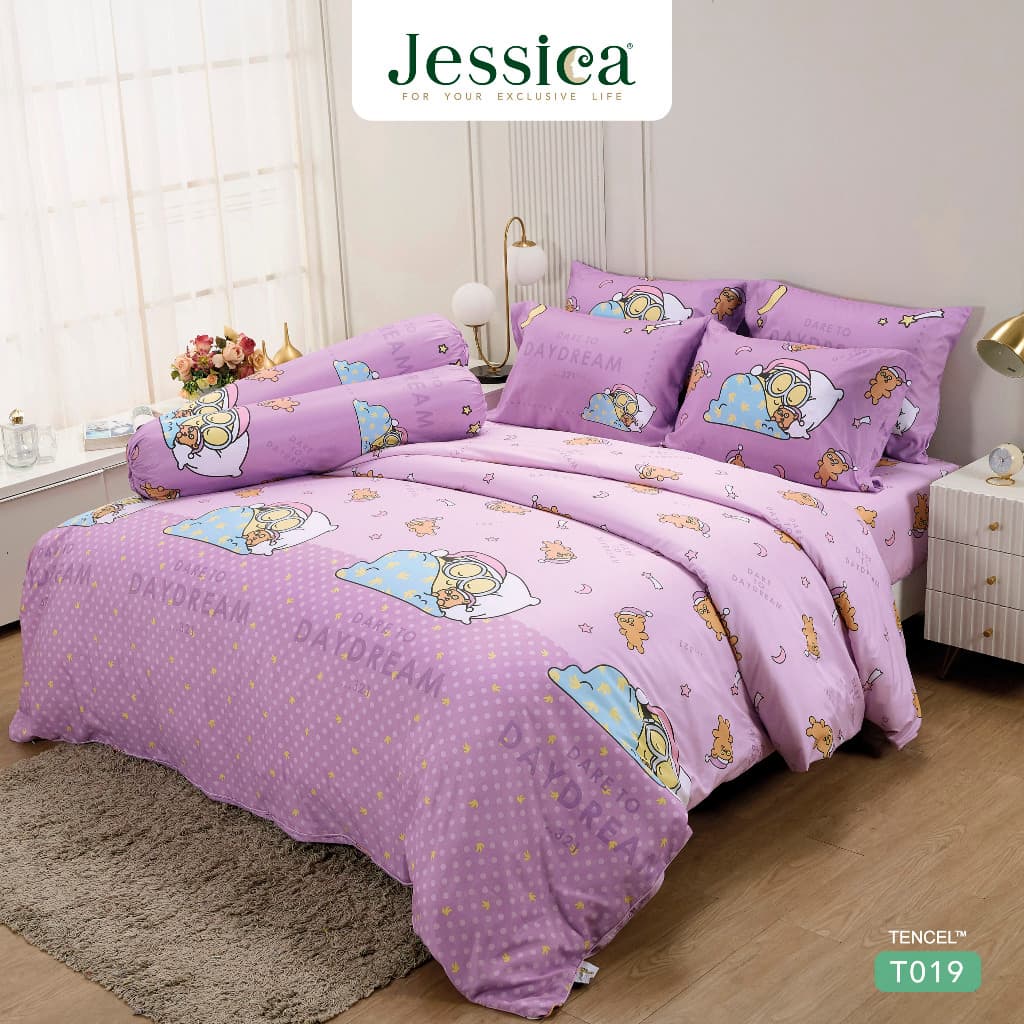 Jessica รุ่น T019 ชุดเครื่องนอน Tencel™ ลาย Minions ลิขสิทธิ์แท้ เนื้อผ้านุ่มลื่น ระบายอากาศดีเยี่ยม มอบสัมผัสแห่งการพักผ่อนที่เหนือกว่า https://lnwchill.com