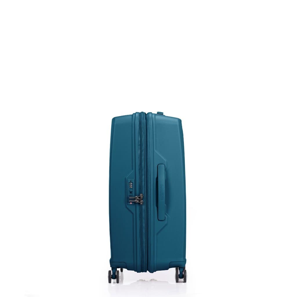 AMERICAN TOURISTER รุ่น ARGYLE SPINNER 68/25 EXP TSA กระเป๋าเดินทางล้อลาก 25 นิ้ว วัสดุ PP แข็งแรงทนทาน พร้อมซิปขยายความจุและระบบล็อก TSA https://lnwchill.com