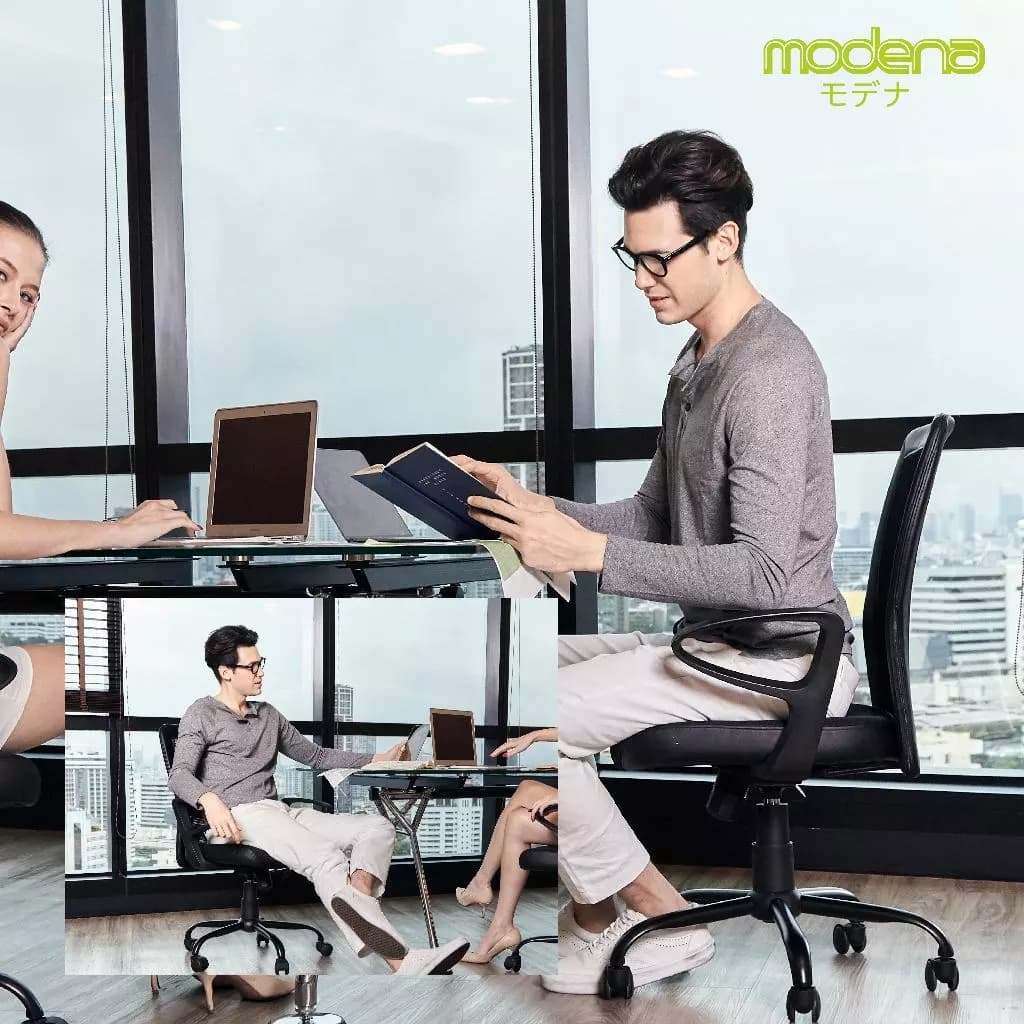 Modena เก้าอี้ทำงาน รุ่น Miki - ใช้ที่สำนักงาน ออฟฟิศ เก้าอี้สีขาว ระบายอากาศดีเยี่ยม สินค้าเป็นที่นิยม เก้าอี้พนักพิงต่ำ รองรับน้ำหนัก 100 kg. https://lnwchill.com