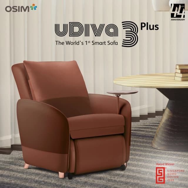 OSIM uDiva 3 PLUS เก้าอี้นวดไฟฟ้า รุ่น uDiva 3 PLUS (Powered by AI) โซฟานวด โซฟานวดไฟฟ้า เสริมความผ่อนคลาย คลายกล้ามเนื้อดีเยี่ยม เพื่อบำบัดความผ่อนคลายขั้นสุด