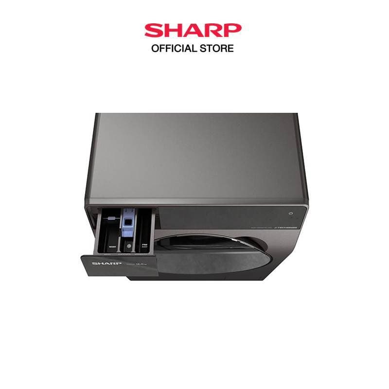 SHARP รุ่น ES-FK1252PT-S เครื่องซักผ้าฝาหน้า 12.5 Kg ระบบ J-Tech Inverter ขจัดเชื้อโรคด้วยไอน้ำ ประหยัดไฟ ทำงานเงียบ ดีไซน์พรีเมียมรางวัล iF Design Award https://lnwchill.com