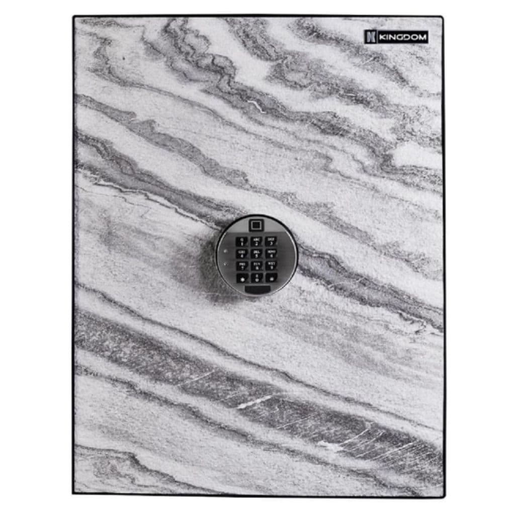 KINGDOM ตู้เซฟ DÉCOR รุ่น SA-1420-FM ระบบสแกนลายนิ้วมือและดิจิตอลกันไฟ 1 ชม. มิติใหม่แห่งความปลอดภัยที่ผสานดีไซน์หินอ่อนเสมือนเฟอร์นิเจอร์ https://lnwchill.com