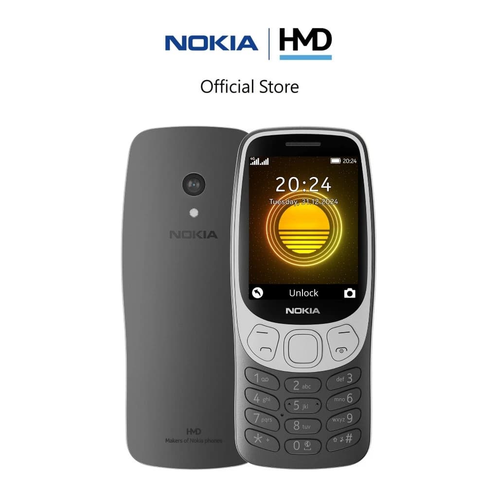 Nokia 3210 4G (2024). มือถือปุ่มกด 2 ซิม พร้อมวิทยุ FM (รับประกันศูนย์ไทย 1 ปี) https://lnwchill.com