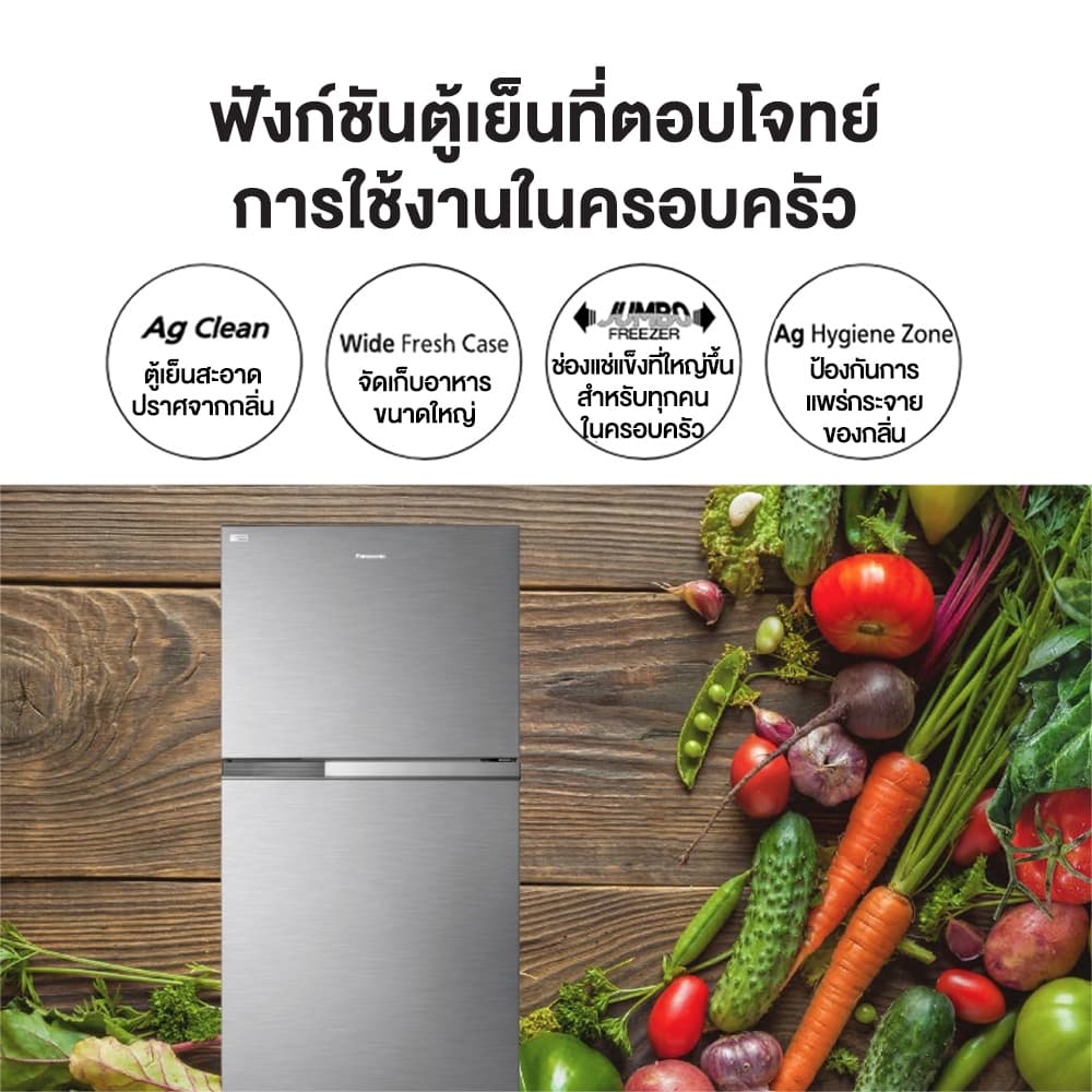 Panasonic รุ่น NR-TZ601BPST ตู้เย็น 2 ประตู 19.7 คิว สีเงิน เทคโนโลยี Ag Filter ยับยั้งแบคทีเรีย 99.9% และระบบ ECONAVI อัจฉริยะประหยัดพลังงานสูงสุด https://lnwchill.com