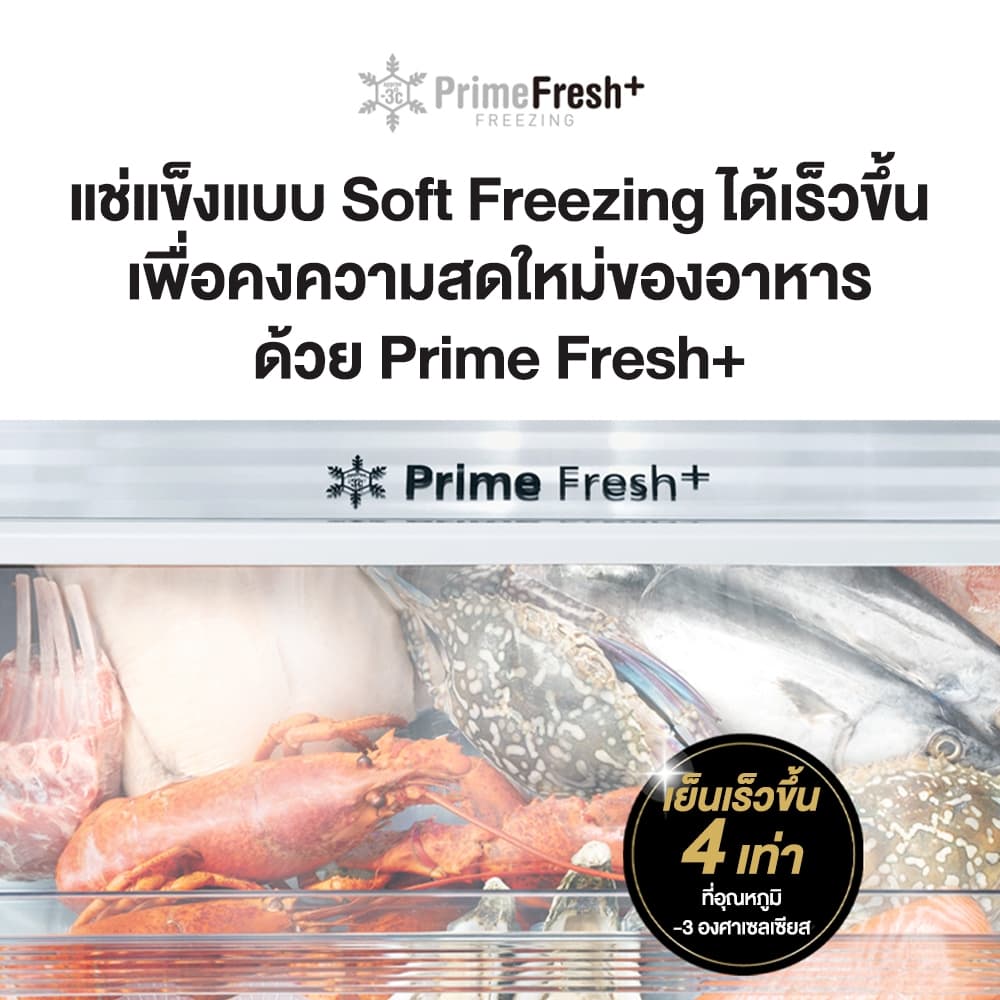 PANASONIC รุ่น NR-BX471CPST ตู้เย็น 2 ประตู 14.8 คิว สี Glossy Silver Steel เทคโนโลยี Prime Fresh -3°C ถนอมอาหารสดไม่ต้องละลายน้ำแข็ง https://lnwchill.com
