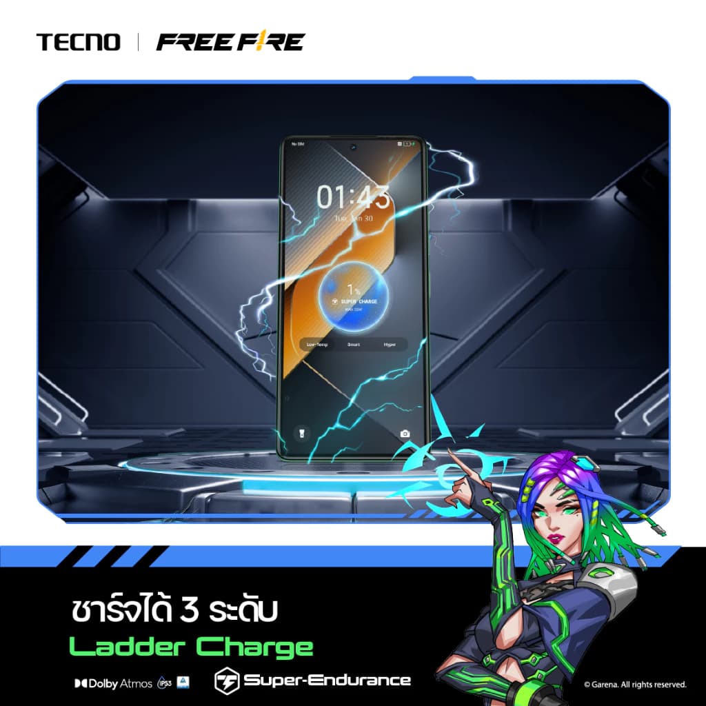 TECNO POVA 6 Neo (8+256) | 7000mAh Fast Charge33W| 6.78" 120Hz| 50MP| รับประกัน 13 เดือน https://lnwchill.com