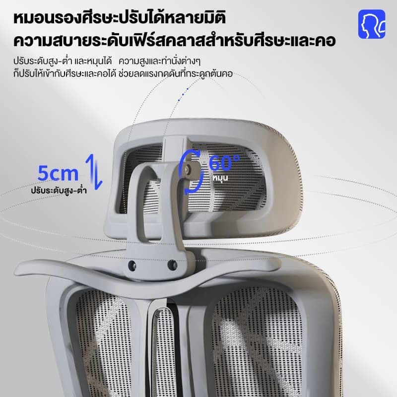 Kris เก้าอี้เพื่อสุขภาพ ระบายอากาศดีเยี่ยม เก้าอี้สีเทา ดีไซน์ตามหลักสรีรศาสตร์ Ergonomic เก้าอี้เบาะ นุ่ม ฟังก์ชั่นมากมาย ประสิทธิภาพสูง เกรดคุณภาพ https://lnwchill.com