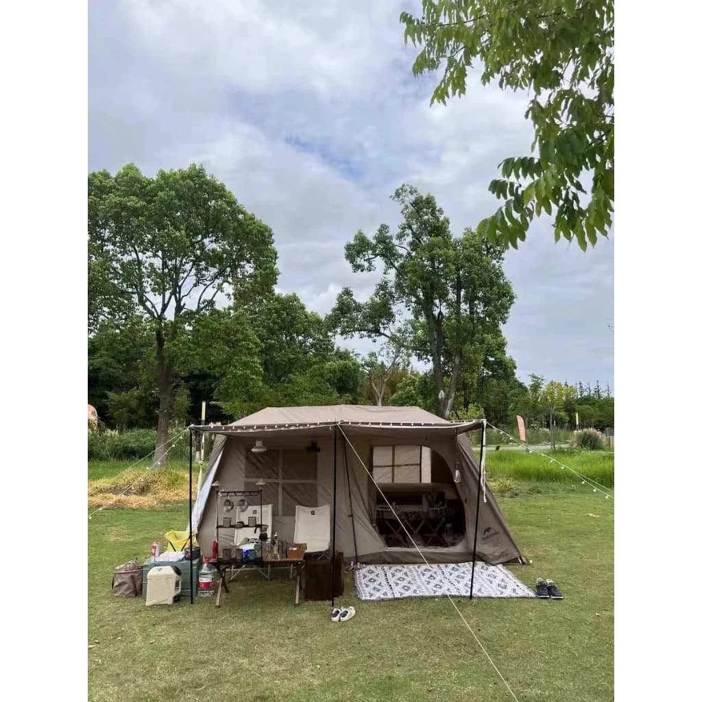 Naturehike Village13 เต็นท์บ้านออโต้ 2ห้องนอน 1ห้องนั่งเล่น กันน้ำ กันแดดUV-A/UV-B 50+ https://lnwchill.com