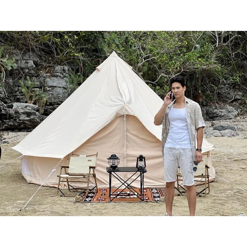 Homful Bell Yart Tent เต็นท์กระโจม ผ้าTC Cotton (มีราคาส่ง) รับประกัน1ปี มีให้เลือก 3 ขนาด https://lnwchill.com