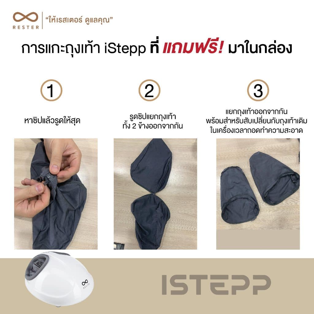 เครื่องนวดเท้า Rester รุ่น iStepp รับประกัน 1 ปี (ส่งฟรีทั่วประเทศ) https://lnwchill.com