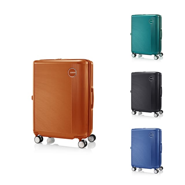 AMERICAN TOURISTER รุ่น GEMINA PRO SPINNER 65/24 EXP TSA กระเป๋าเดินทางล้อลาก 24 นิ้ว ดีไซน์ Metallic สุดเท่ พร้อมเทคโนโลยีล้อ 2-in-1 และระบบล็อก TSA