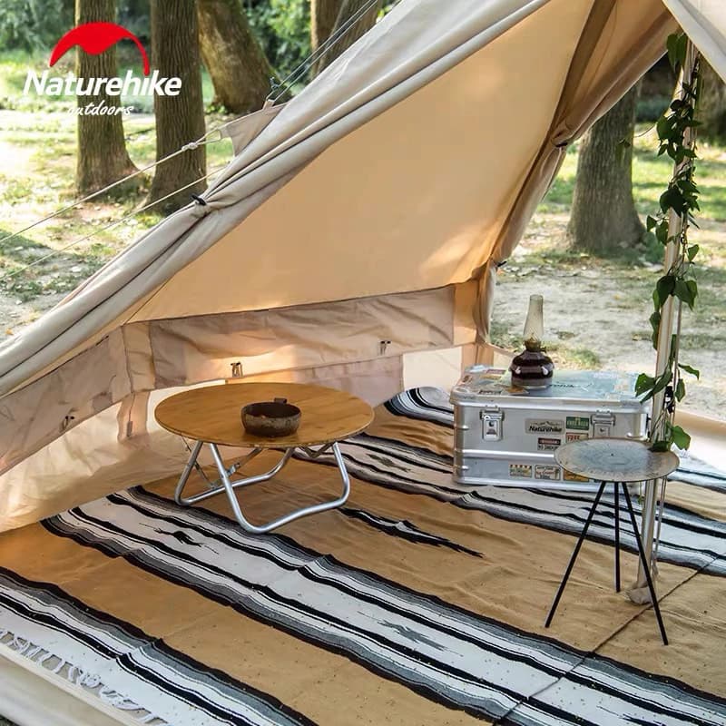 Naturehike เต็นท์ Brighten 6.4 Outdoor Glamping Pyramid เต็นท์ผสมผ้าฝ้าย NH20ZP004 https://lnwchill.com
