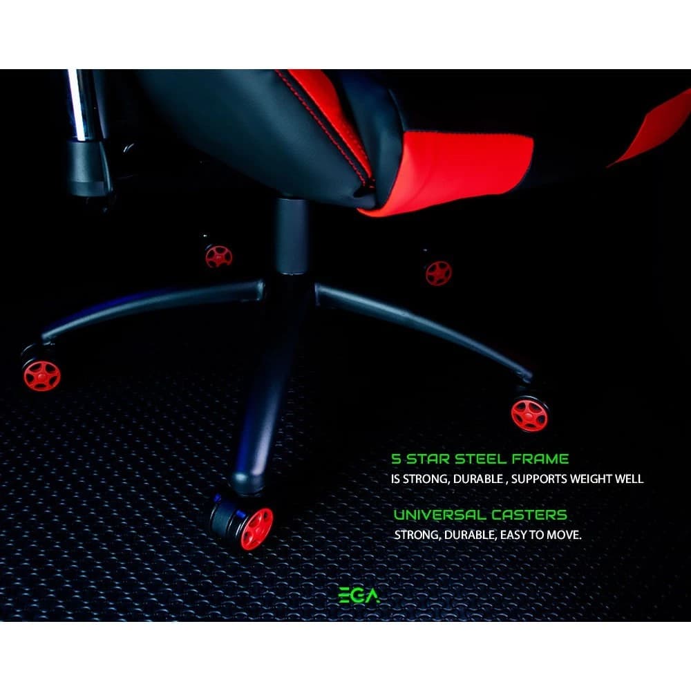 EGA เก้าอี้เกมมิ่ง เก้าอี้ทำงาน ดีไซน์เท่ มี 2 สี เก้าอี้สีขาว เก้าอี้สีแดง TYPE G1 ปรับสูงต่ำได้ ขาเหล็ก รองรับ 150 kg. เก้าอี้เกมมิ่งเพื่อสุขภาพ นุ่มสบาย ตามหลักสรีระศาสตร์ https://lnwchill.com