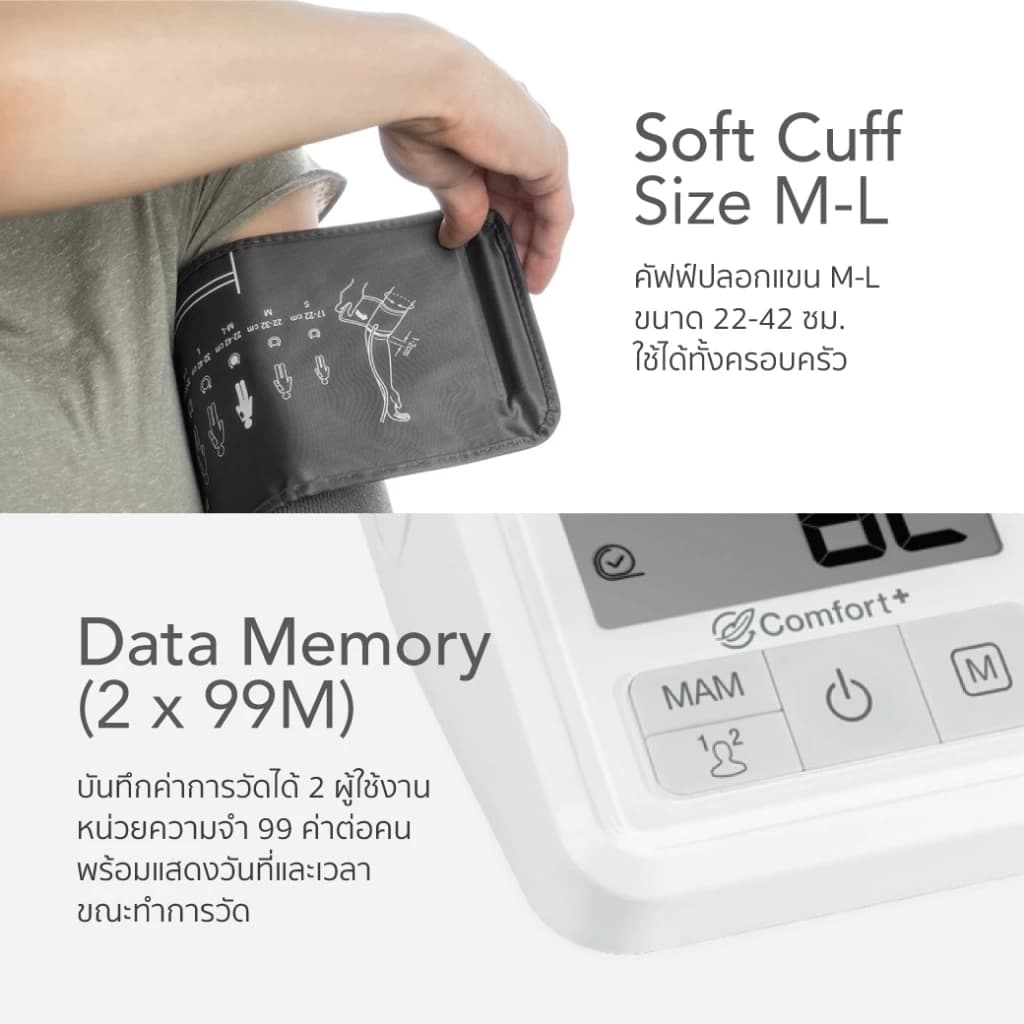 Microlife เครื่องวัดความดันโลหิต รุ่น B3 Comfort PC https://lnwchill.com