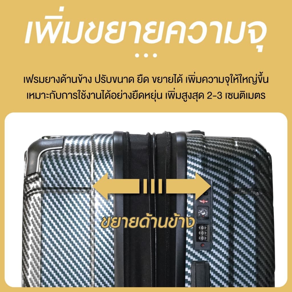 Suissewin รุ่น W90 กระเป๋าเดินทางล้อลาก PC 100% TSA Lock ดีไซน์หรูหรา เฟรมซิปคู่ ทนทาน แข็งแรง พร้อมสำหรับการเดินทางรอบโลก https://lnwchill.com