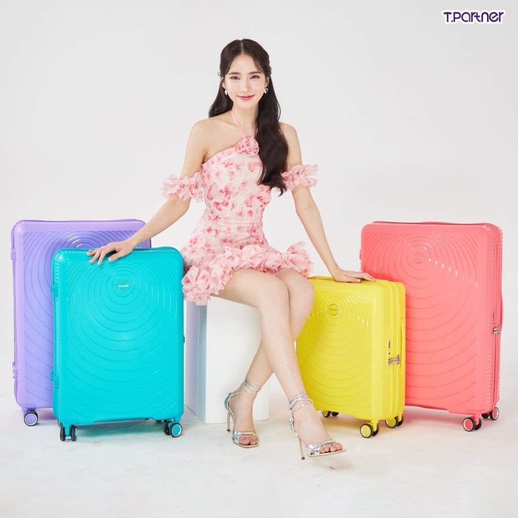 Tpartner รุ่น Sunny Series กระเป๋าเดินทางเฟรมซิป HS PP100% นวัตกรรม Heat Stabilizer เพิ่มความทนทาน สีสันสดใส ดีไซน์โดดเด่น ปกป้องสัมภาระด้วยซิป 2 ชั้น https://lnwchill.com
