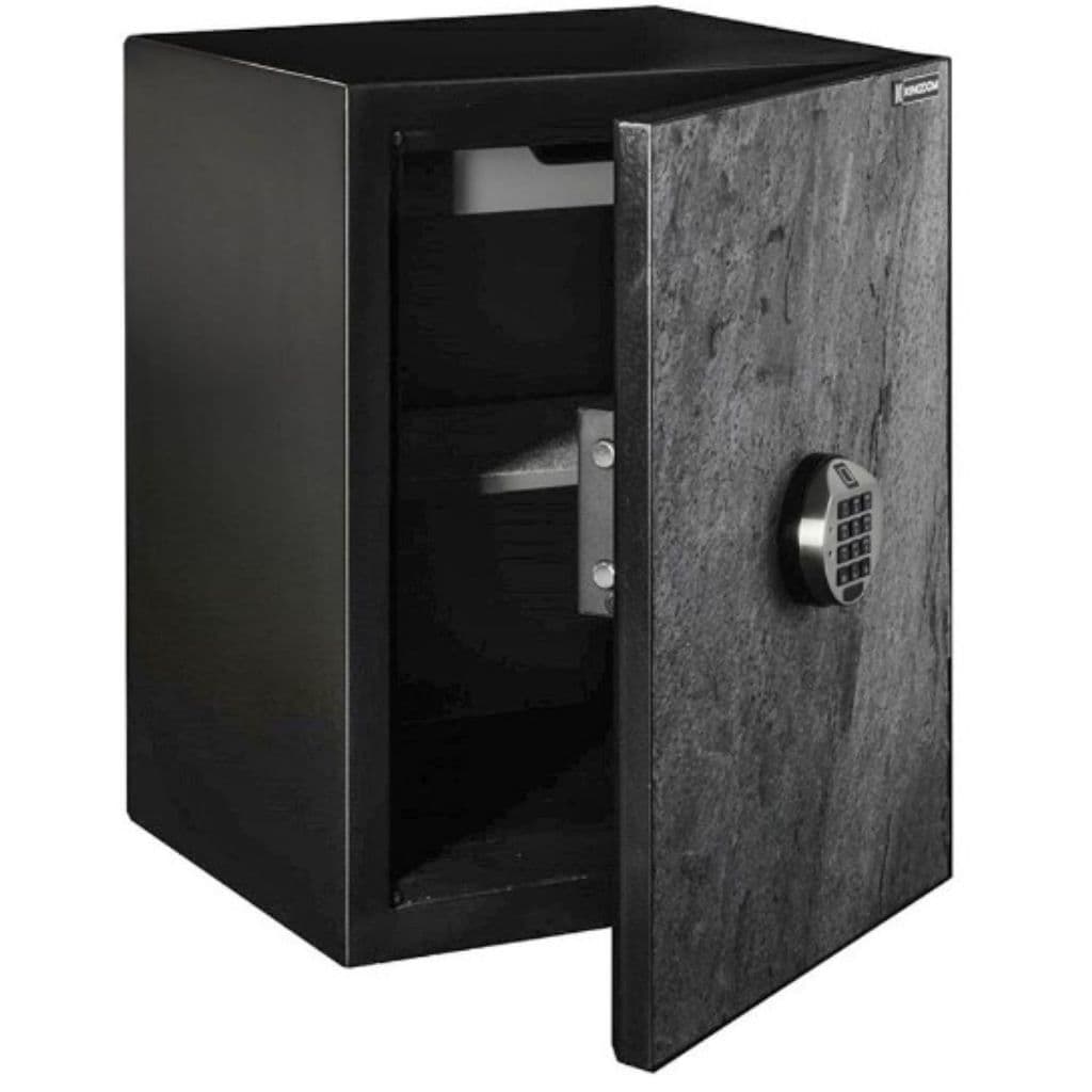 KINGDOM ตู้เซฟ DÉCOR รุ่น SA-1420-FM ระบบสแกนลายนิ้วมือและดิจิตอลกันไฟ 1 ชม. มิติใหม่แห่งความปลอดภัยที่ผสานดีไซน์หินอ่อนเสมือนเฟอร์นิเจอร์ https://lnwchill.com