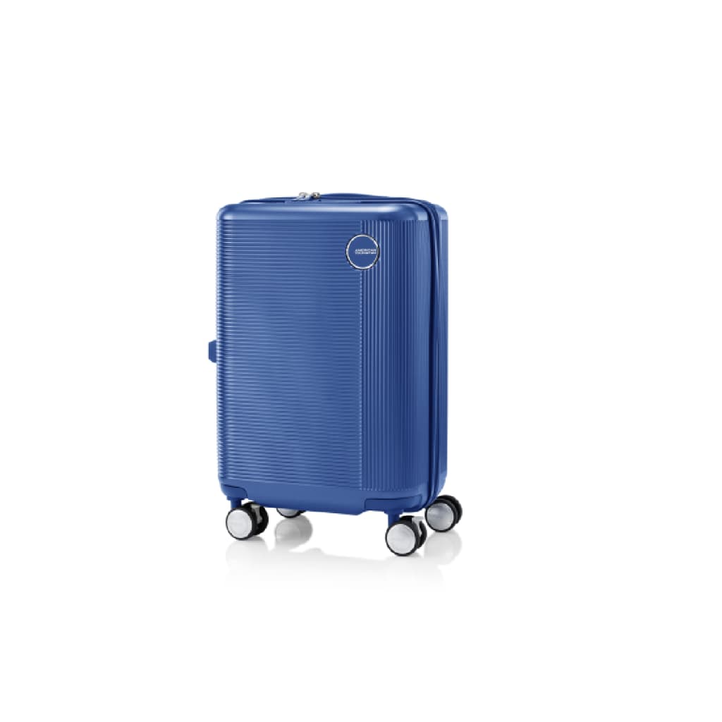 AMERICAN TOURISTER รุ่น GEMINA PRO SPINNER 55/20 TSA กระเป๋าเดินทางล้อลาก 20 นิ้ว ดีไซน์ Metallic ล้อ 2-in-1 พร้อมระบบล็อค TSA https://lnwchill.com
