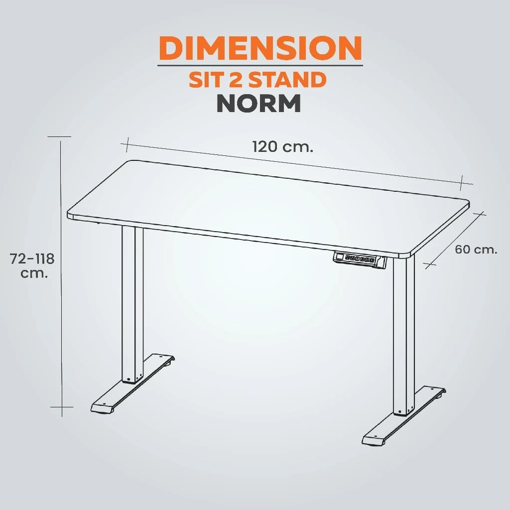 ErgoTrend โต๊ะไฟฟ้า ยืน-นั่งทำงาน รุ่น Sit 2 Stand Norm https://lnwchill.com