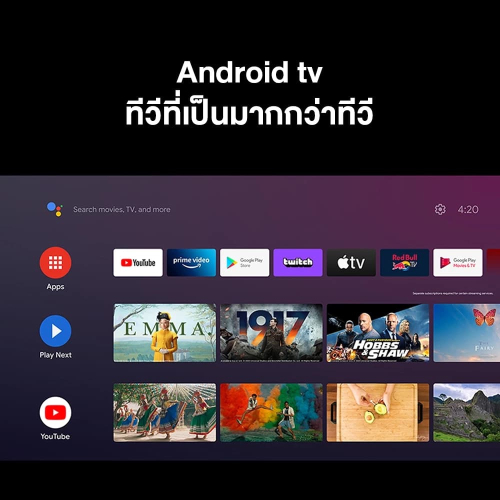 Panasonic LED TV TH-65LX650T 4K TV ทีวี 65 นิ้ว Android TV Google Assistant HDR10 Chromecast แอนดรอยด์ทีวี https://lnwchill.com