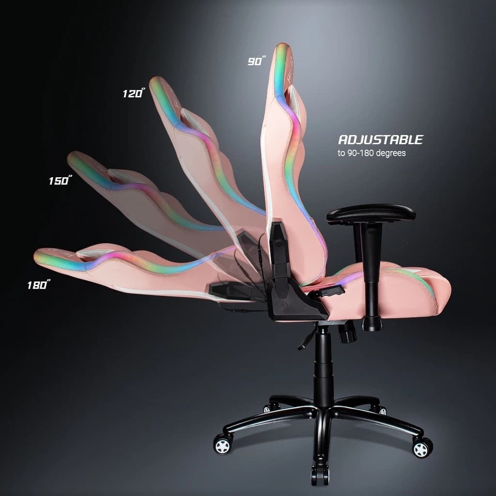 Nubwo เก้าอี้ทำงาน เก้าอี้เกมมิ่งเพื่อสุขภาพ Gaming Chair E-Sport เก้าอี้สีดำ สีชมพู เก้าอี้เล่นเกม มีไฟ เก้าอี้แต่งห้อง RGB SPECTRUM เก้าอี้เบาะ นุ่ม ปรับเอนได้ 160 องศา รุ่น X107+ https://lnwchill.com