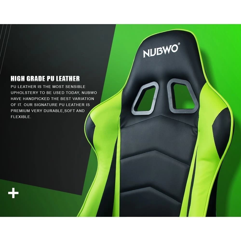 Nubwo เก้าอี้เกมมิ่ง เก้าอี้ทำงาน เก้าอี้แต่งห้อง Gaming Chair E-Sport เก้าอี้สีดำ สีเทา สีเขียว สีขาว สีเหลือง สีแดง สีน้ำเงิน ปรับระดับความสูงได้ ปรับเอนได้ 180 รุ่น NBCH-005 https://lnwchill.com