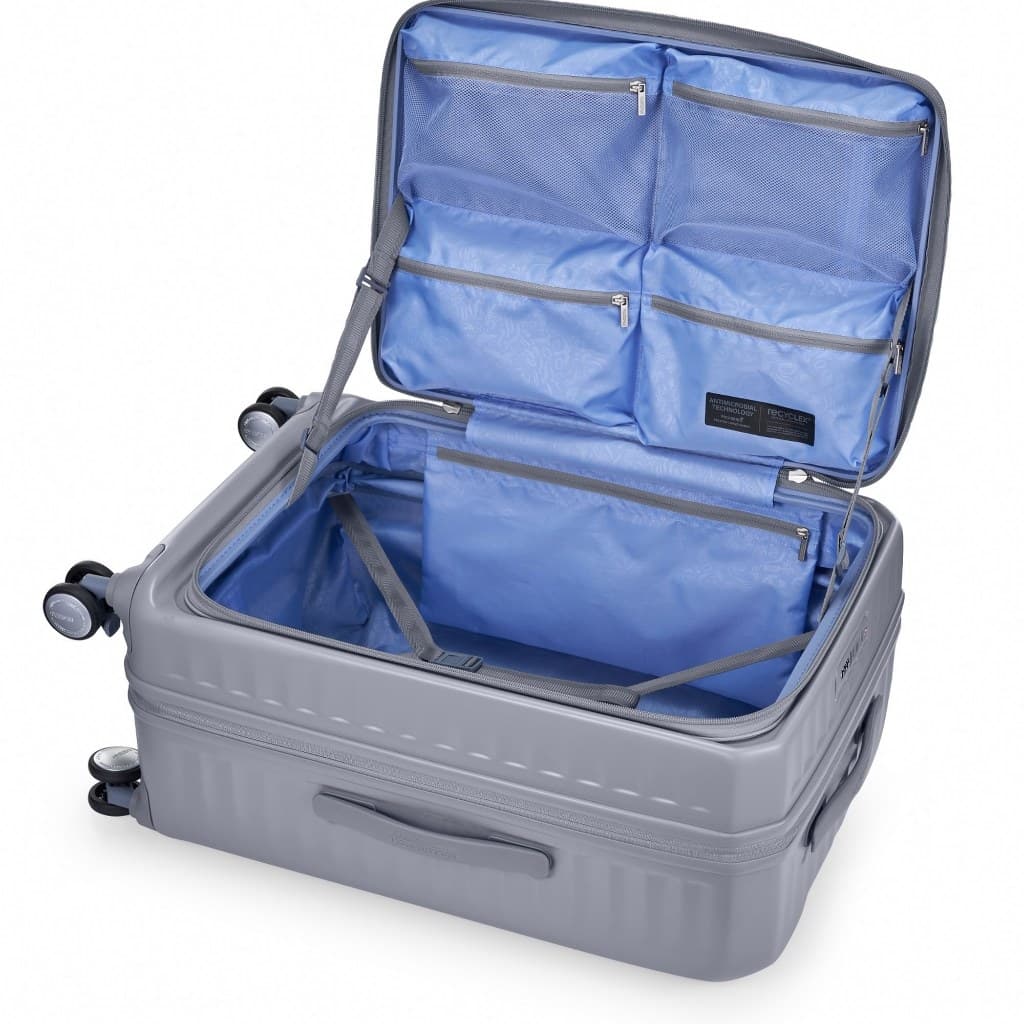 AMERICAN TOURISTER รุ่น FRONTEC OS SPINNER 68/25 EXP TSA กระเป๋าเดินทาง 25 นิ้ว แบบเปิดฝาหน้า วัสดุโพลีคาร์บอเนต ล้อลื่น จุของง่าย เดินทางสะดวก https://lnwchill.com