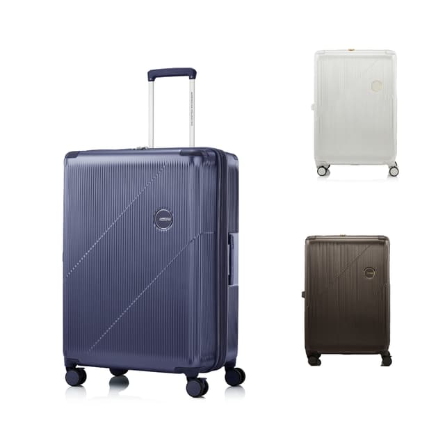 AMERICAN TOURISTER รุ่น CURVUS SPINNER 75/28 EXP TSA กระเป๋าเดินทาง 28 นิ้ว พร้อมระบบหยุดล้อ StePause และซิปนิรภัย Duosaf