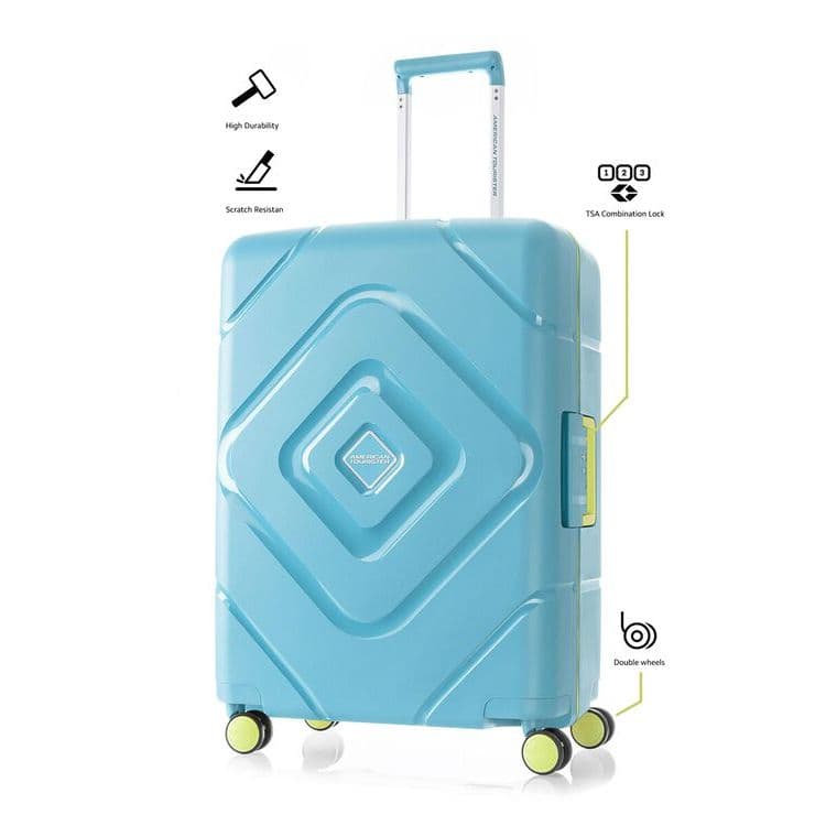 AMERICAN TOURISTER รุ่น TRIGARD SPINNER 66/24 TSA กระเป๋าเดินทาง 24 นิ้ว พร้อมระบบล็อก 3 จุด XtraSecu™ เพื่อความปลอดภัยเหนือระดับ https://lnwchill.com