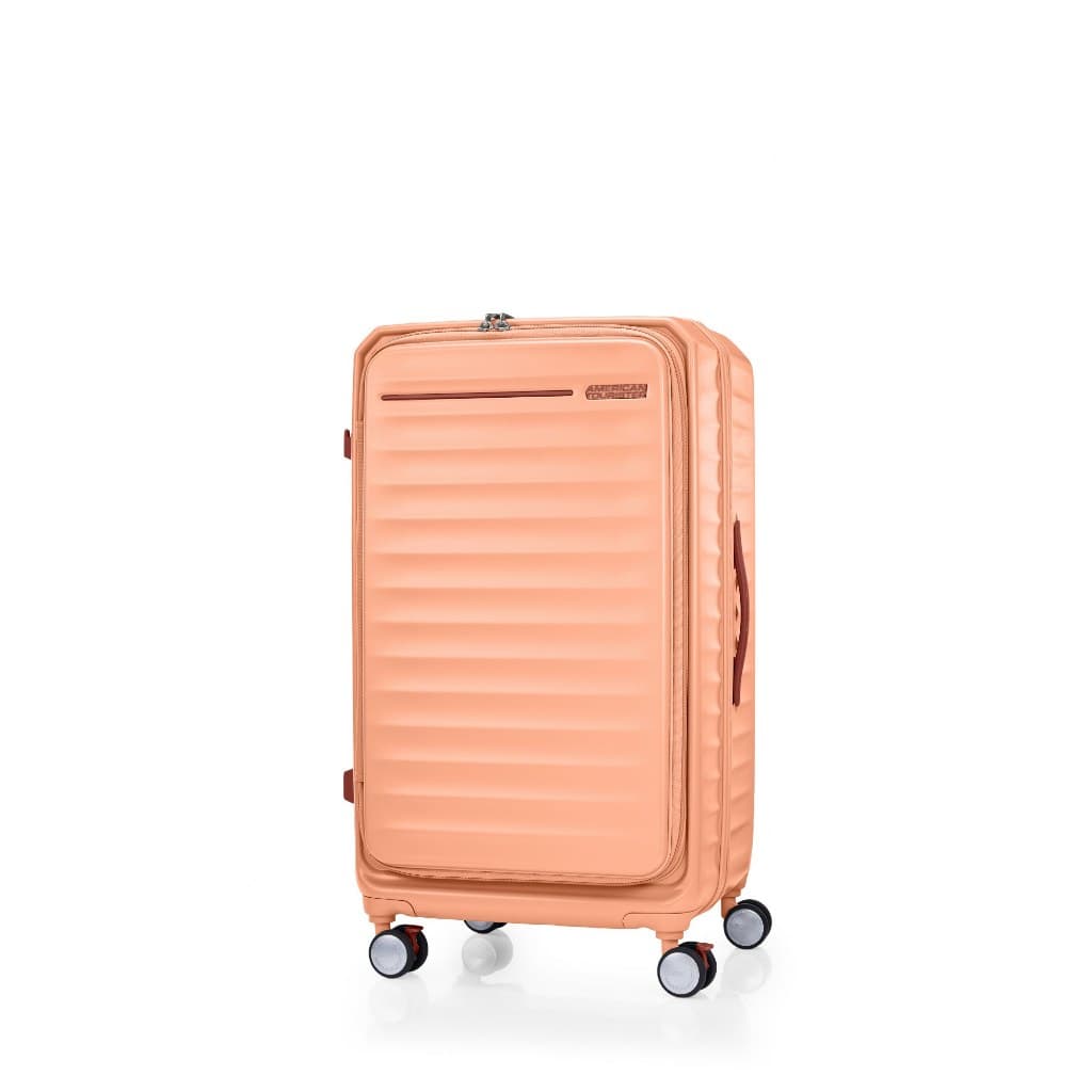 AMERICAN TOURISTER รุ่น FRONTEC SPINNER 76/28 EXP TSA OS กระเป๋าเดินทางล้อลากทรง Trunk 28 นิ้ว เปิดหน้า ขยายความจุได้ พร้อมระบบ TSA Lock https://lnwchill.com