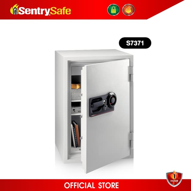 SentrySafe รุ่น S7371 ตู้เซฟนิรภัยระบบล็อคแบบรหัสหมุนและกุญแจ ผ่านมาตรฐานกันไฟ UL เหมาะสำหรับองค์กรธุรกิจที่ต้องการความปลอดภัยสูงสุดในการจัดเก็บเอกสารและทรัพย์สินมีค่า