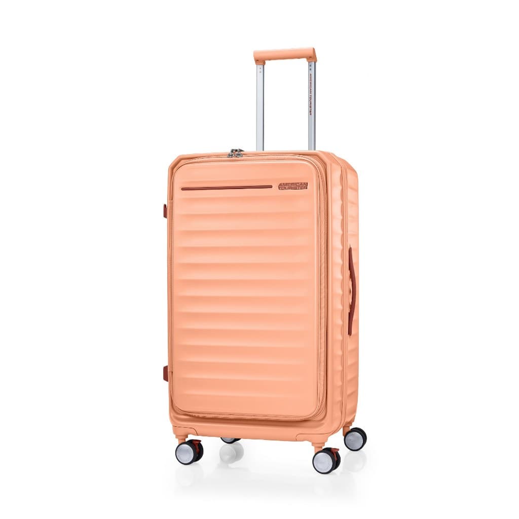 AMERICAN TOURISTER รุ่น FRONTEC SPINNER 76/28 EXP TSA OS กระเป๋าเดินทางล้อลากทรง Trunk 28 นิ้ว เปิดหน้า ขยายความจุได้ พร้อมระบบ TSA Lock https://lnwchill.com