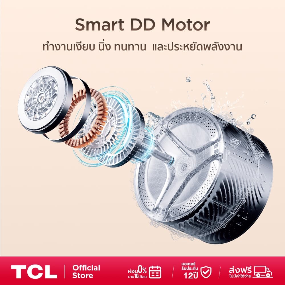 TCL WT890PWDS ซัก 10Kg อบ 7Kg เครื่องซักอบฝาหน้า จอสีสัมผัส Inverter DD มอเตอร์เงียบประหยัดไฟ ดีไซน์หรูหราถนอมผ้า ขจัดคราบและเชื้อโรค https://lnwchill.com