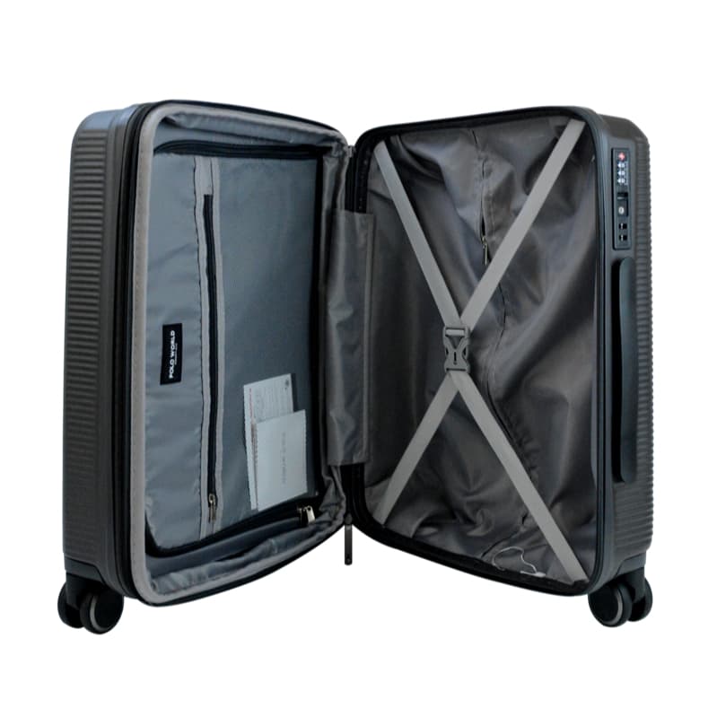 POLO WORLD รุ่น PWES-50523 CRUZA กระเป๋าเดินทาง ABS ดีไซน์สวยทนทาน ล้อลาก 360 องศา พร้อมระบบ TSA Lock https://lnwchill.com