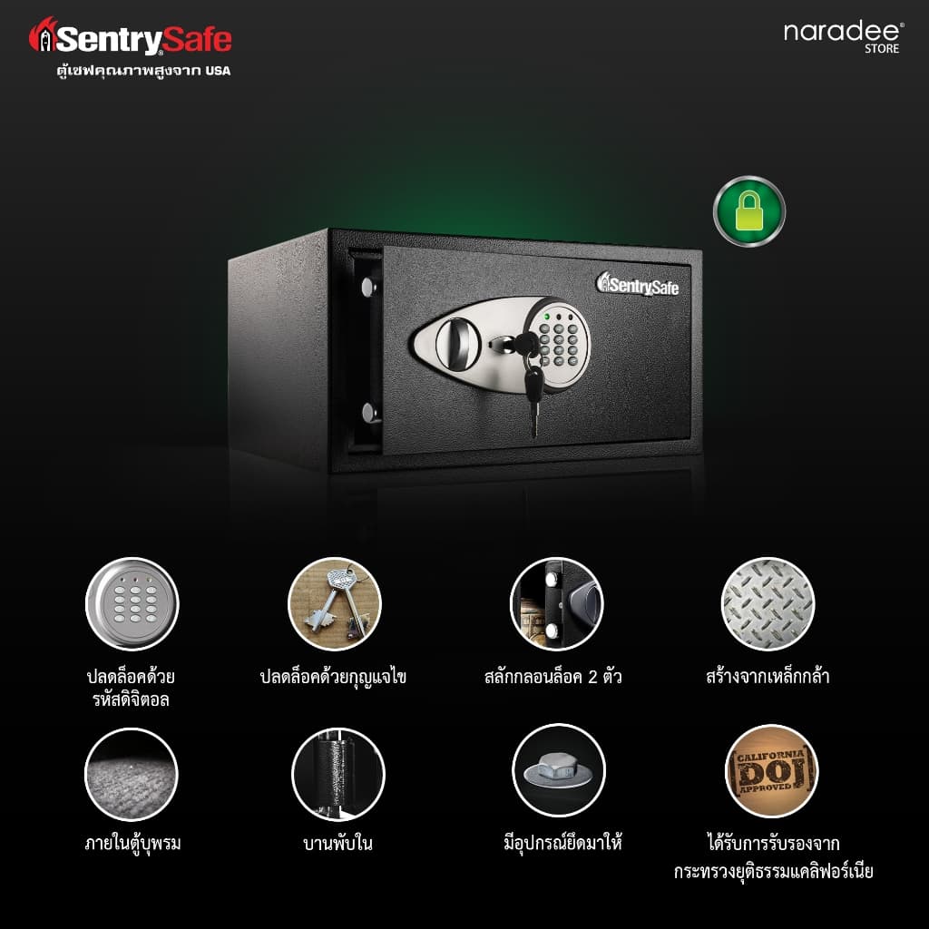 SentrySafe รุ่น CHW30100 ตู้เซฟกันไฟและกันน้ำ ปกป้องเอกสาร A4 และทรัพย์สินดิจิทัลของคุณได้อย่างสมบูรณ์แบบ https://lnwchill.com