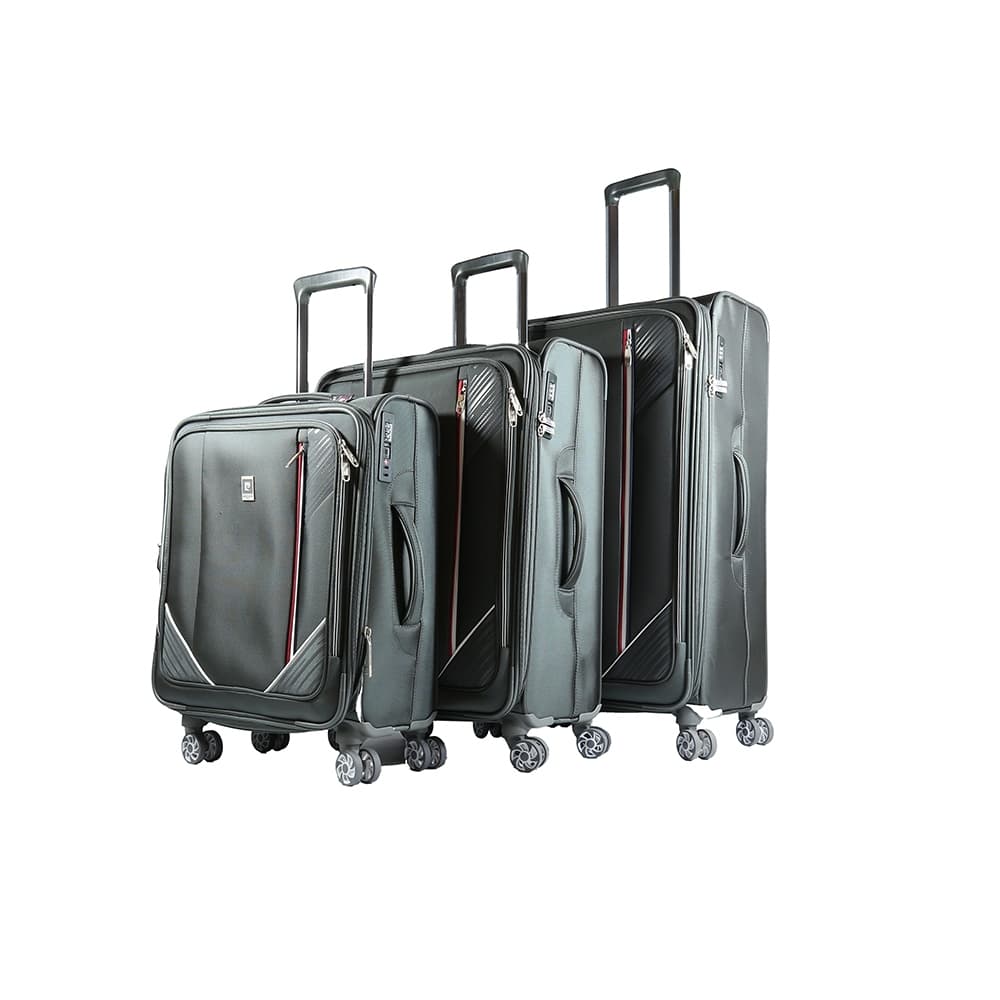 Pierre Cardin รุ่น LGS4-W1 กระเป๋าเดินทางแบบผ้า 400D Nylon น้ำหนักเบา ทนทาน มาพร้อมซิปขยายข้างและระบบความปลอดภัย TSA Lock https://lnwchill.com
