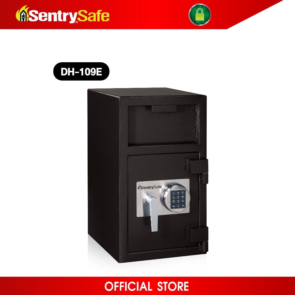 SentrySafe รุ่น DH-109E ตู้เซฟนิรภัยระบบรหัสอิเล็กทรอนิกส์ มาพร้อมโครงสร้างเหล็กแข็งแกร่งและประตูที่ออกแบบมาเพื่อป้องกันการงัดแงะโดยเฉพาะ เหมาะสำหรับเก็บเงินสดและทรัพย์สินมีค่า https://lnwchill.com