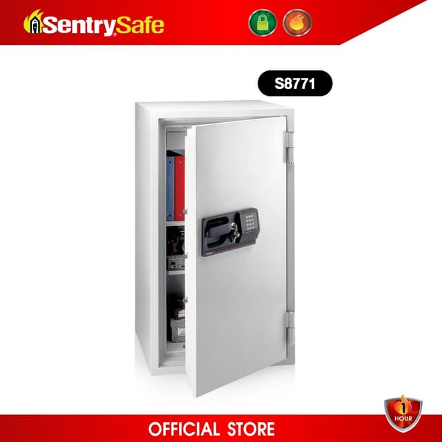 SentrySafe รุ่น S8771 ตู้เซฟสำนักงานขนาดใหญ่ ป้องกันไฟนาน 1 ชั่วโมง พร้อมระบบล็อครหัสและกุญแจ มั่นใจทุกการจัดเก็บเอกสารและทรัพย์สินสำคัญ