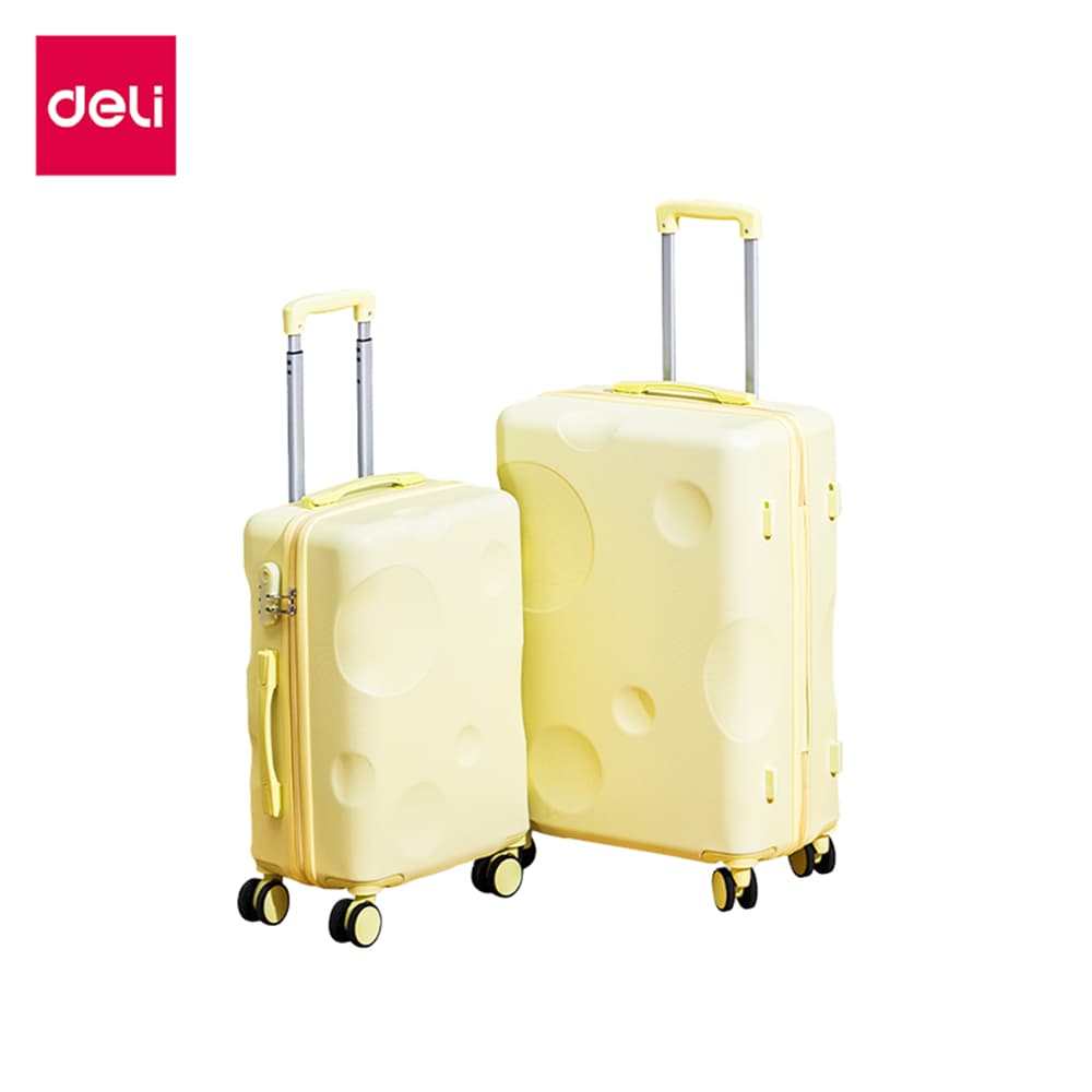 Deli รุ่น EH1058 กระเป๋าเดินทาง ABS น้ำหนักเบา ซิปสองชั้น ล้อลื่น 360 องศา ดีไซน์ทันสมัย โหลดขึ้นเครื่องได้ https://lnwchill.com