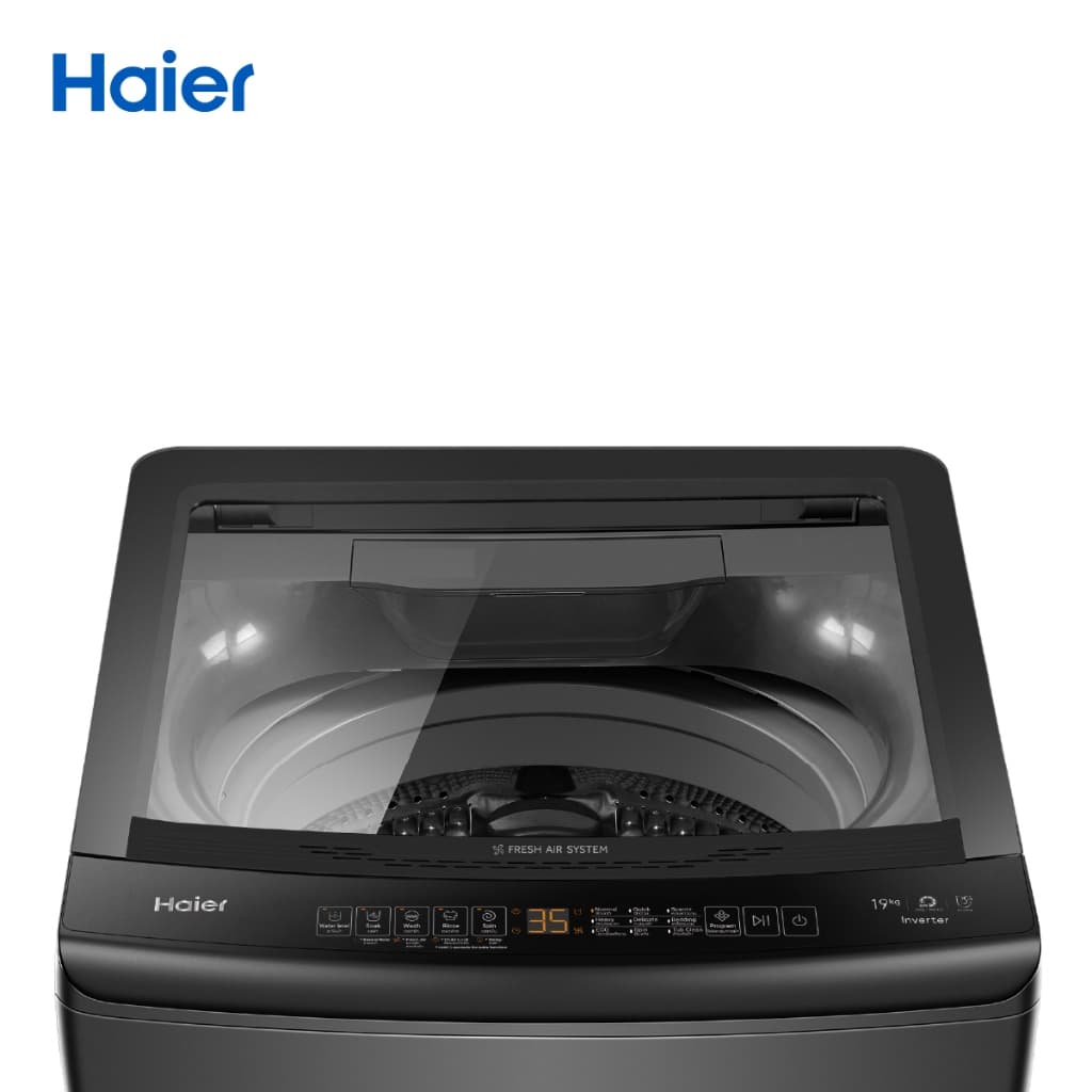 Haier รุ่น HWM190-B278S6 เครื่องซักผ้าฝาบนอัตโนมัติ 19 kg มอเตอร์ต่อตรงประหยัดพลังงานซักสะอาดถนอมผ้าลดกลิ่นอับความจุสะใจ https://lnwchill.com