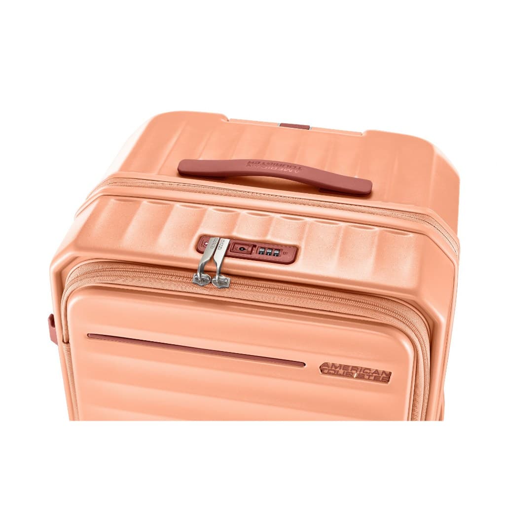 AMERICAN TOURISTER รุ่น FRONTEC SPINNER 76/28 EXP TSA OS กระเป๋าเดินทางล้อลากทรง Trunk 28 นิ้ว เปิดหน้า ขยายความจุได้ พร้อมระบบ TSA Lock https://lnwchill.com