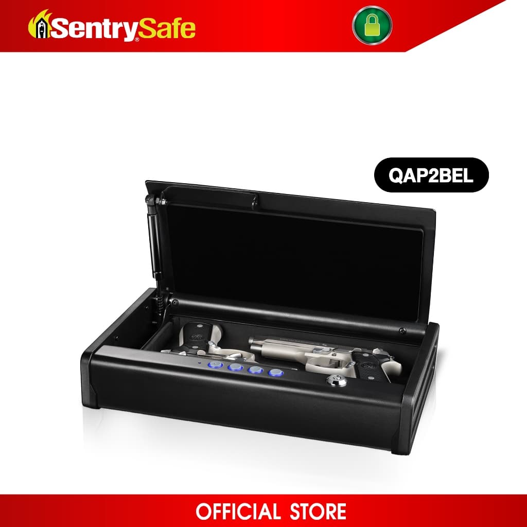 SentrySafe รุ่น QAP2EL เซฟเก็บปืนพกคู่ ระบบรหัสดิจิตอลที่ให้การเข้าถึงรวดเร็วและปลอดภัย https://lnwchill.com