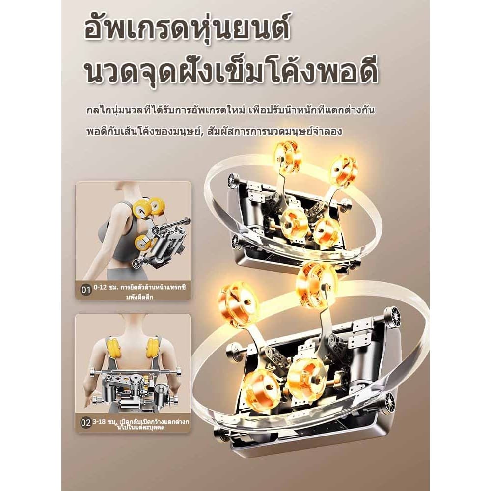 OSAM รุ่น OS-SL152 เก้าอี้นวดไฟฟ้ามัลติฟังก์ชั่น ราง SL 152 ซม ระบบสแกนสรีระ ถุงลม 80 จุด ชาร์จไร้สาย และนวดเท้าครบวงจรเพื่อสุขภาพ https://lnwchill.com