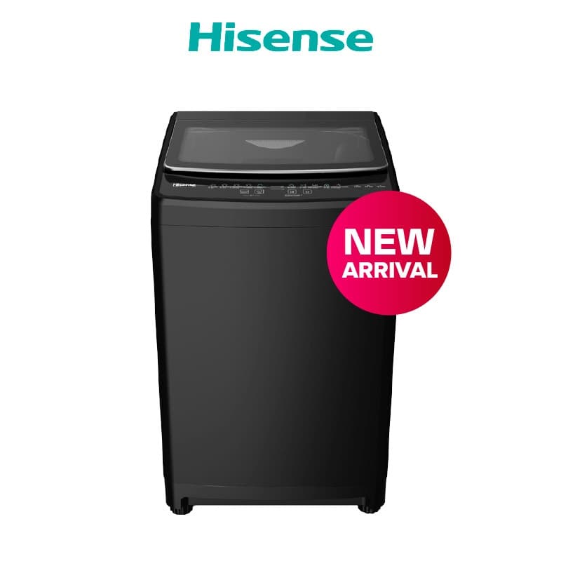 Hisense รุ่น WT160F10E เครื่องซักผ้าฝาบน 16 กก สีดำ ซักสะอาดถนอมผ้าด้วยเทคโนโลยี Bubble Clean ความจุใหญ่พิเศษเหมาะสำหรับครอบครัวยุคใหม่ที่ต้องการความสะดวกสบายและประหยัด https://lnwchill.com