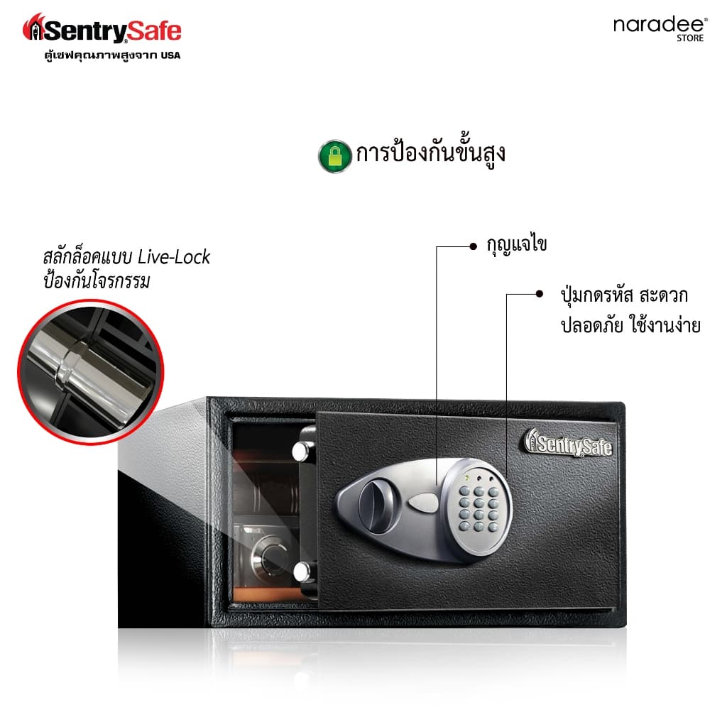 SentrySafe รุ่น CHW30100 ตู้เซฟกันไฟและกันน้ำ ปกป้องเอกสาร A4 และทรัพย์สินดิจิทัลของคุณได้อย่างสมบูรณ์แบบ https://lnwchill.com