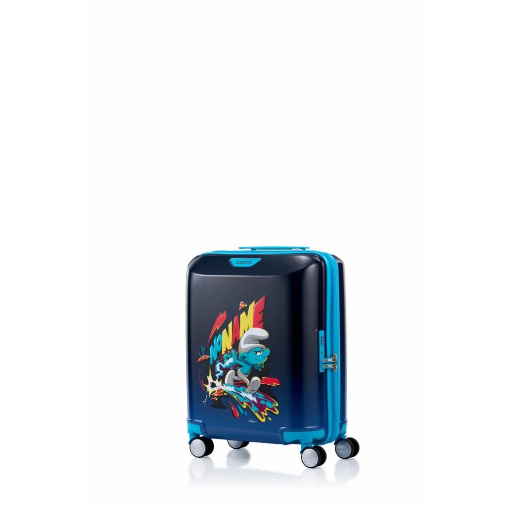 AMERICAN TOURISTER รุ่น AT X THE SMURFS SPINNER 52 กระเป๋าเดินทางล้อลาก 18 นิ้ว ดีไซน์สดใส ลิขสิทธิ์แท้จากเดอะ สเมิร์ฟส์ พร้อมฟังก์ชันครบครัน https://lnwchill.com