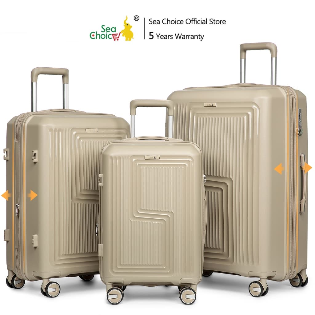 SiamChoice SeaChoice รุ่น กระเป๋าเดินทาง PP 20/24/28 นิ้ว ขยายข้างได้ น้ำหนักเบา ล็อค TSA ซิป YKK เพื่อการเดินทางที่สมบูรณ์แบบและปลอดภัย https://lnwchill.com