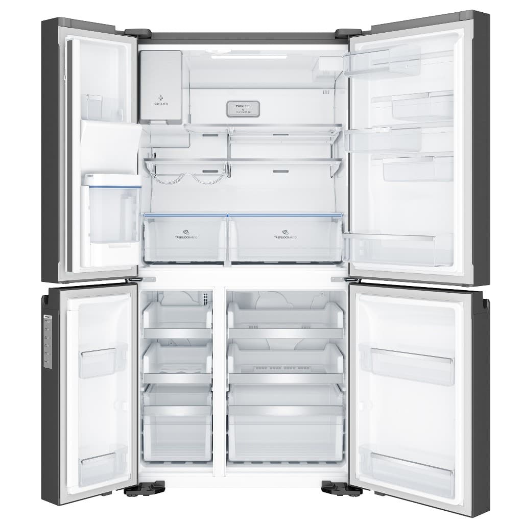 Electrolux รุ่น EQE6179B-B ตู้เย็นเฟรนช์ดอร์ ซีรี่ย์ L 900 นวัตกรรม TasteSealFlex ปรับอุณหภูมิอิสระ พร้อมระบบทำความเย็น TwinTech และที่กดน้ำแข็งหน้าตู้ https://lnwchill.com