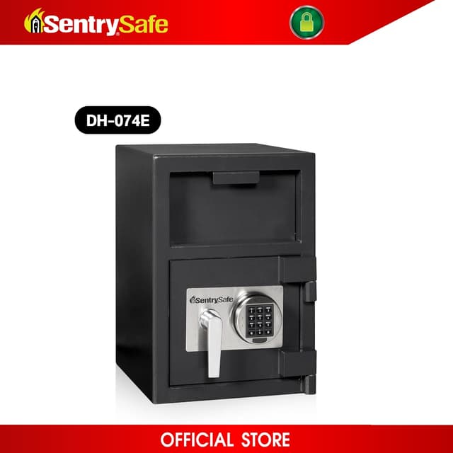 SentrySafe รุ่น DH-074E ตู้เซฟนิรภัยระบบรหัสอิเล็กทรอนิกส์ ขนาดความจุ 26.64 ลิตร ปกป้องทรัพย์สินมีค่าด้วยโครงสร้างเหล็กแข็งแรงทนทานและประตูที่ออกแบบมาเพื่อป้องกันการงัดแงะโดย