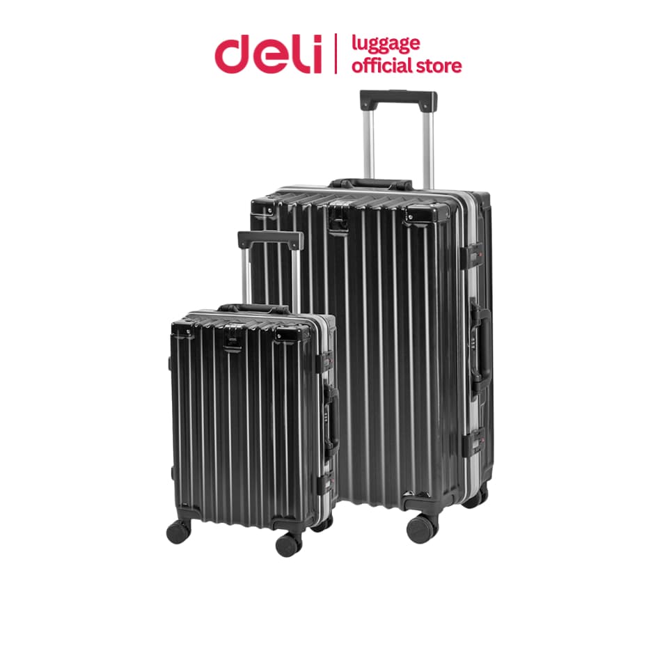 Deli รุ่น EH1045 กระเป๋าเดินทาง ABS+PC ล้อหมุน 360 องศา ขนาด 20/24 นิ้ว ทนทาน ดีไซน์ทันสมัย ตอบโจทย์ทุกการเดินทาง https://lnwchill.com